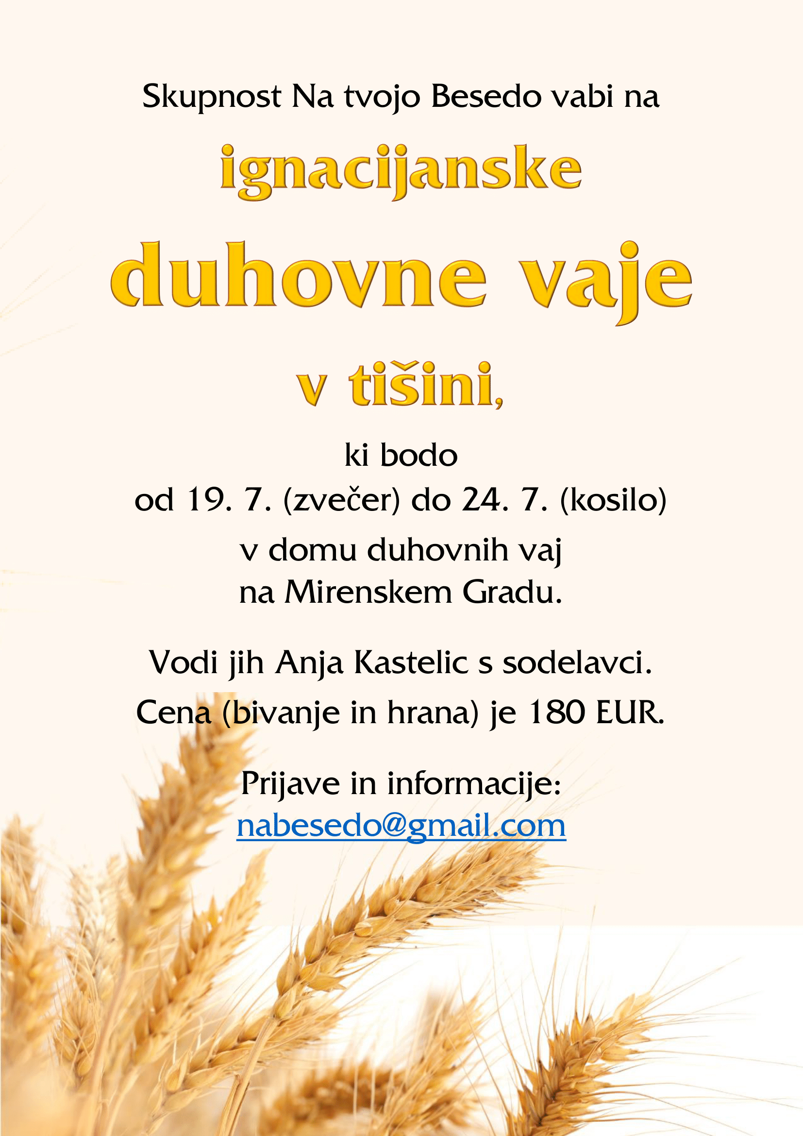 Duhovne vaje v tišini